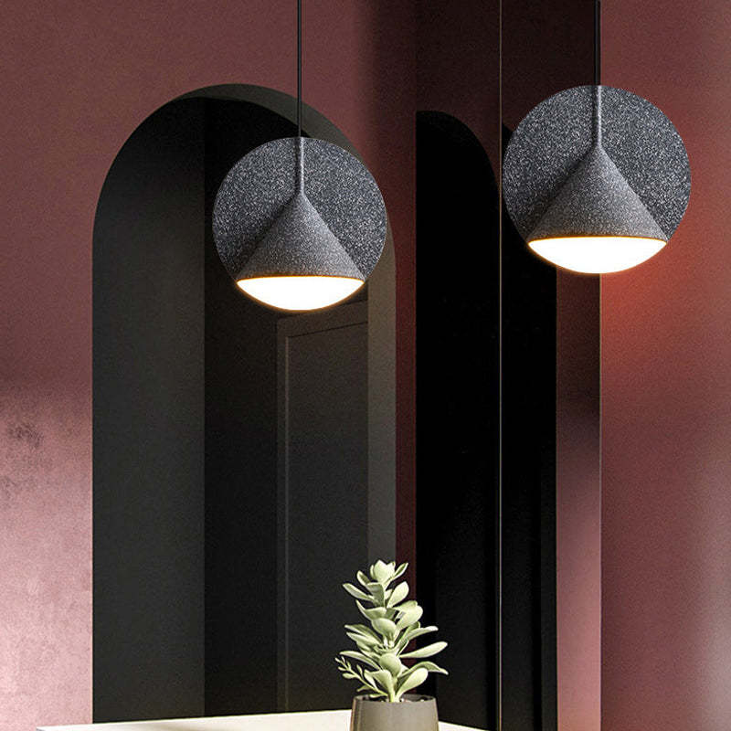 Pendant Light With Even Illumination Terrazzo Resin